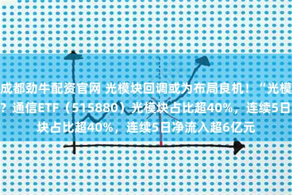 成都劲牛配资官网 光模块回调或为布局良机！“光模块ETF”哪里找？通信ETF（515880）光模块占比超40%，连续5日净流入超6亿元
